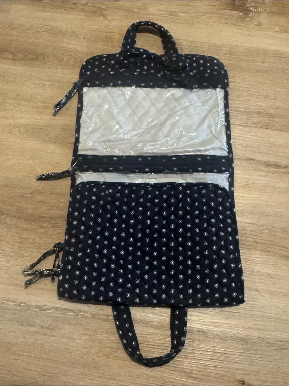 Vera Bradley Midnight Blues (Retired) Hanging Toiletry Bag